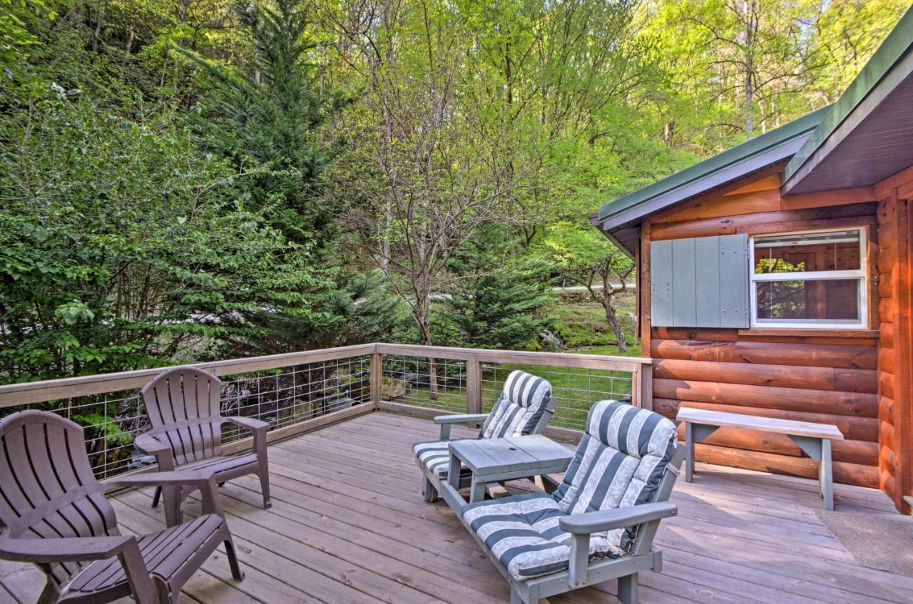 Bryson City Cabin With Fire Pit On Coopers Creek! Exterior photo