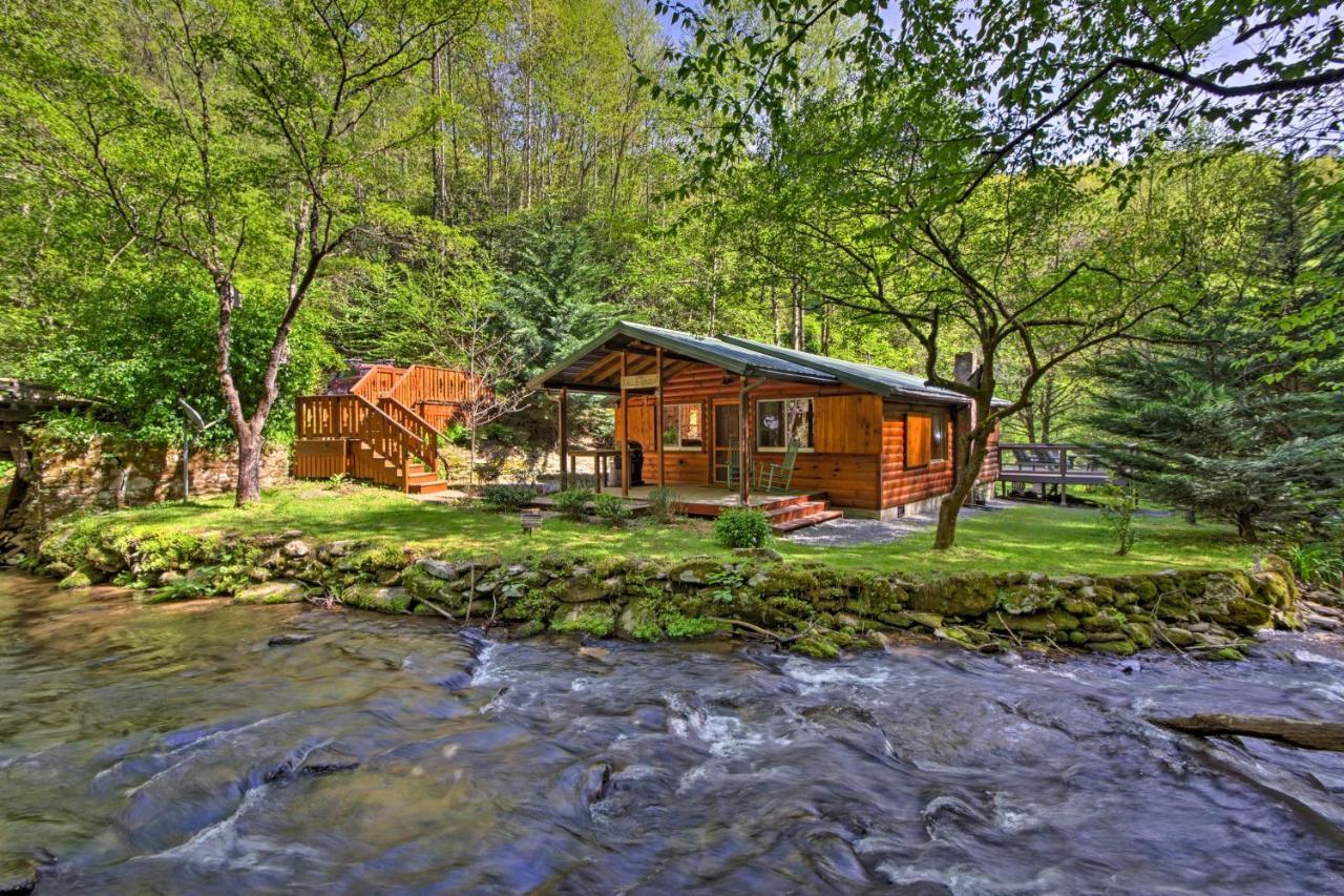 Bryson City Cabin With Fire Pit On Coopers Creek! Exterior photo